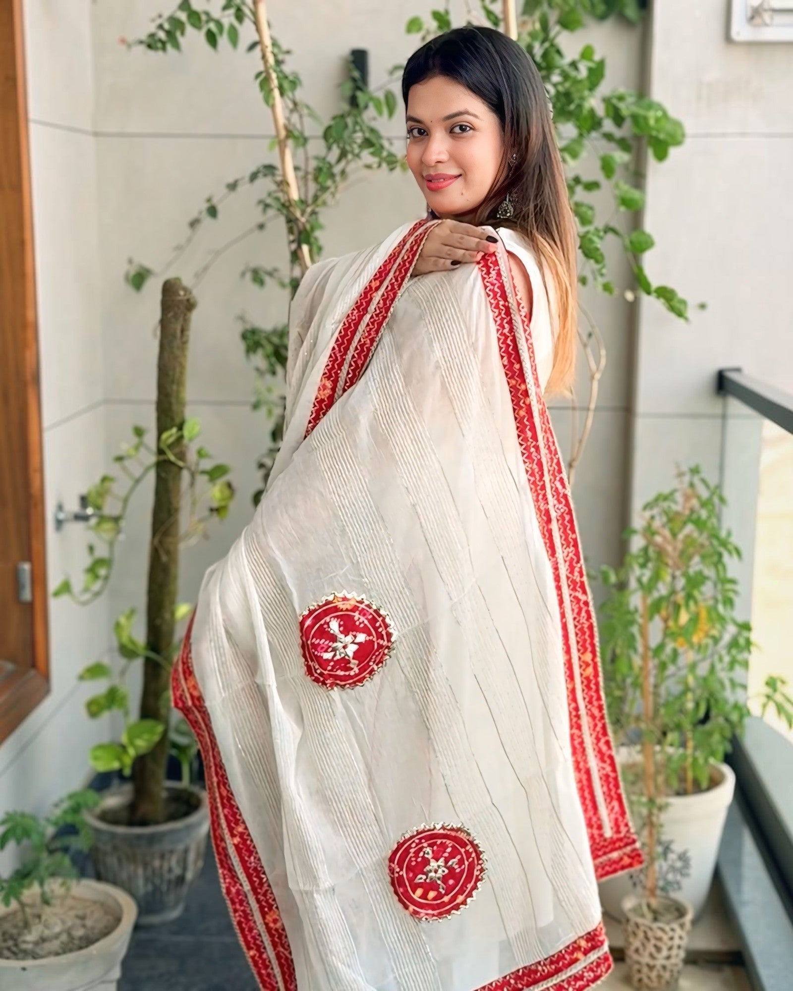 Gota Patti Patch Pure Cotton Straight Suit