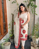 Gota Patti Patch Pure Cotton Straight Suit