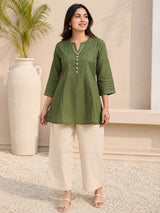 Garden Green Pure cotton Back work Tunic!✨
