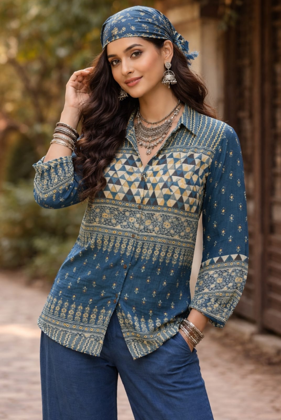 Muslin Digital Print Shirt!
