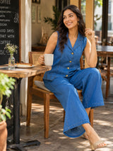 Denim Co-ord set Waist coat style!