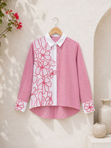 Blush Bloom Statement Shirt!(Red)💖