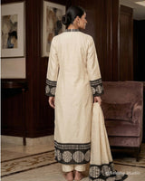 Bloom Print Pure Cotton Muslin Straight Suit - Sakshe Studio