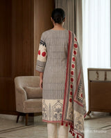 Printed Mist Pure Cotton Muslin Straight Suit - Sakshe Studio
