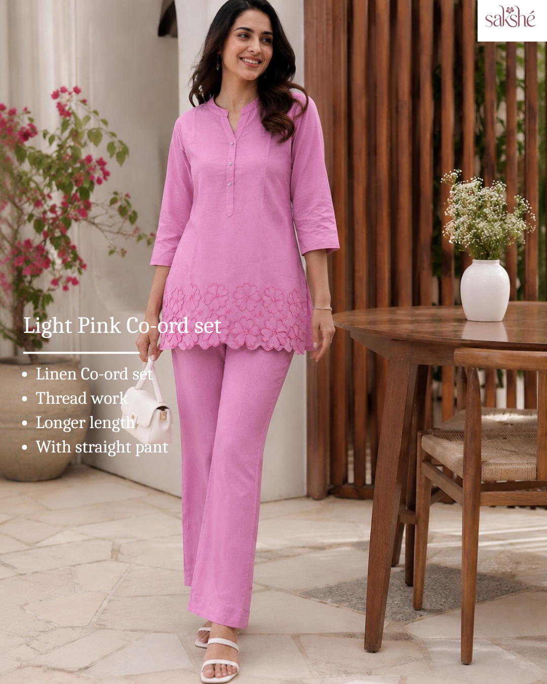 Pink Petal Cotton Muslin Cutwork Co-ord Set!💕