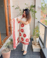 Gota Patti Patch Pure Cotton Straight Suit