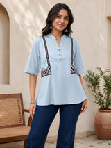 Sky Magic Rayon Blend Cotton Tunic!
