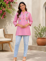 Pretty Pink Floral Tunic!🤞
