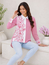 Blush Bloom Statement Shirt!(Red)💖