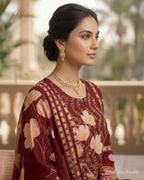 Classic Printed Cotton Straight Suit - Sakshe Studio